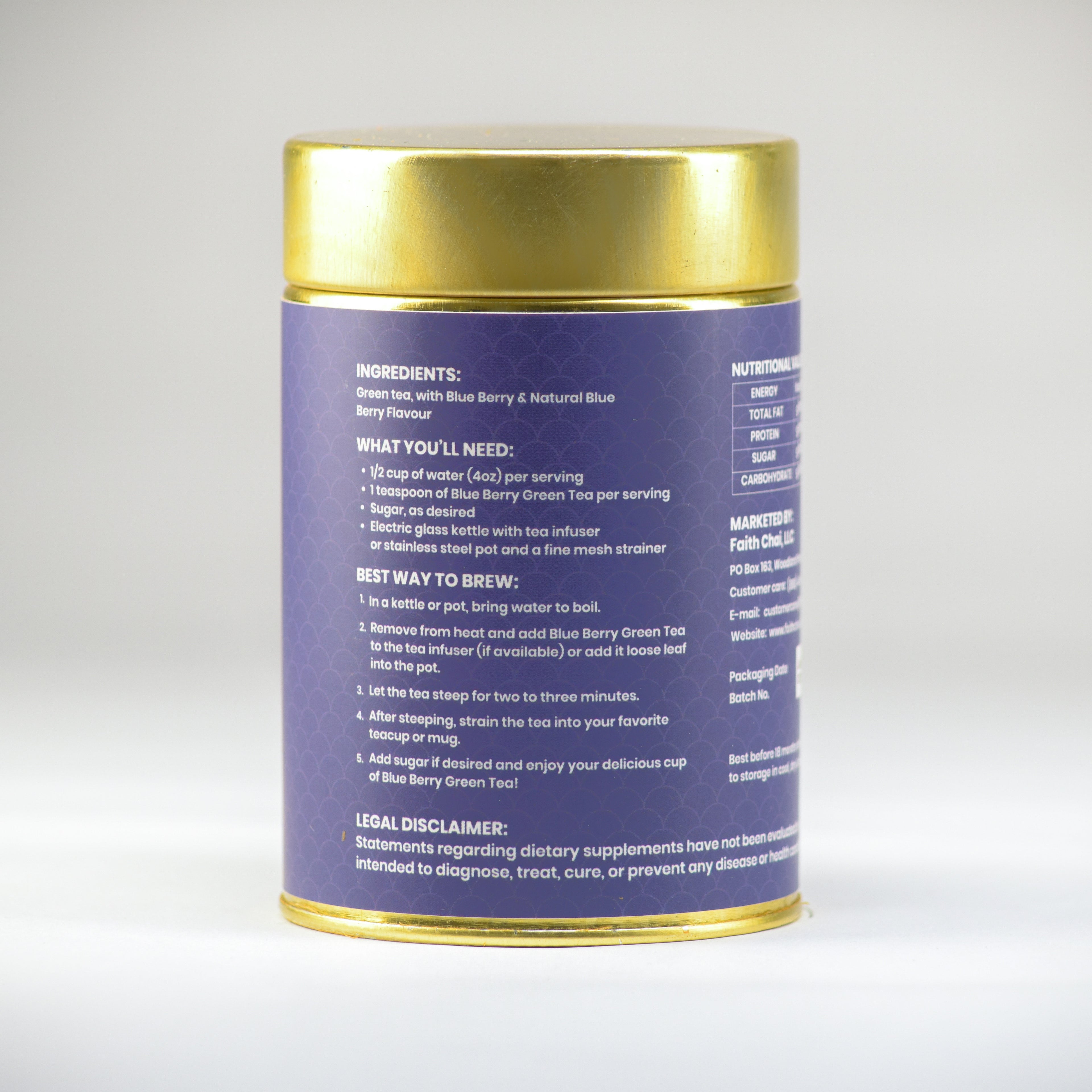 Masala + Blue Berry + Herbal Infusion