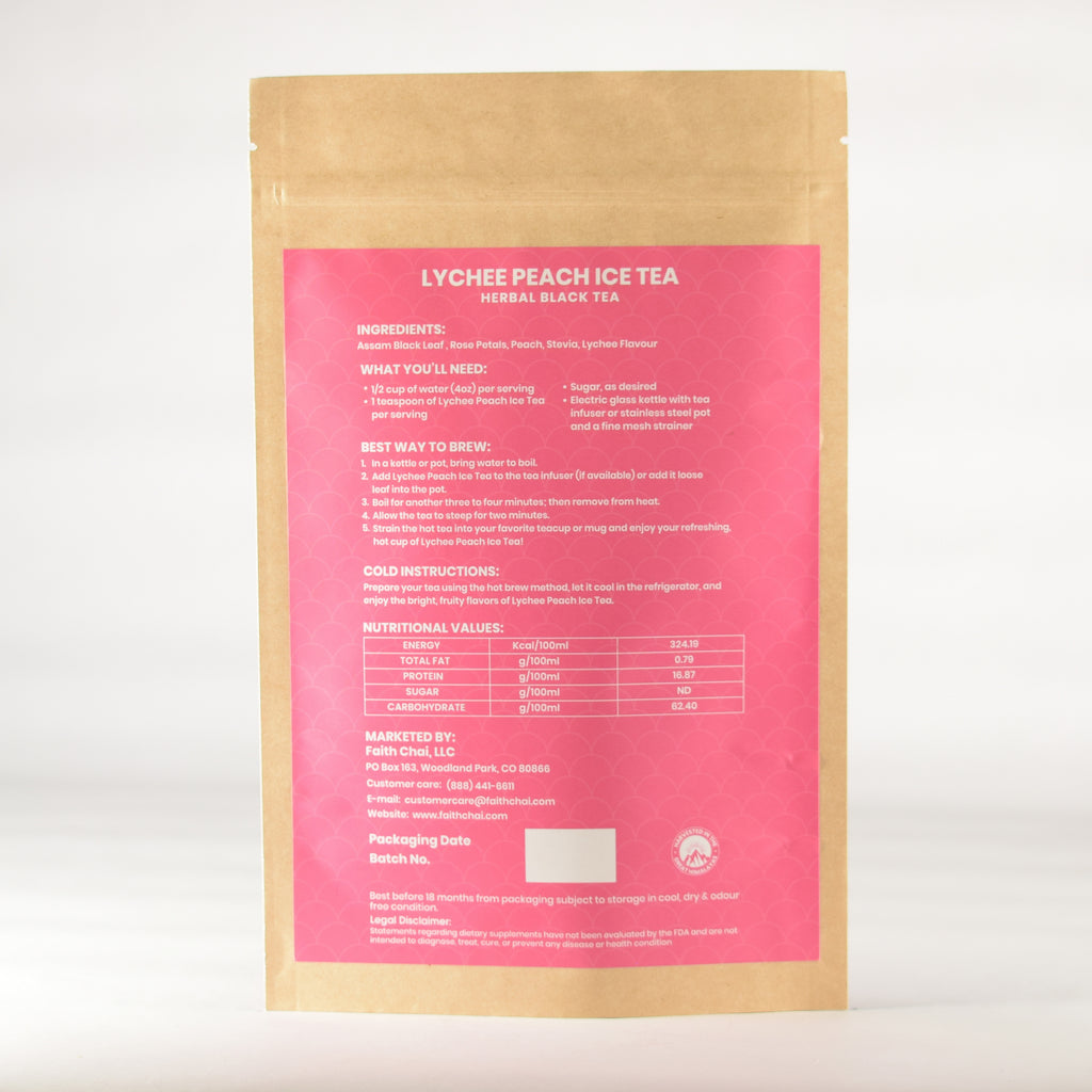 Lychee Peach Ice Tea