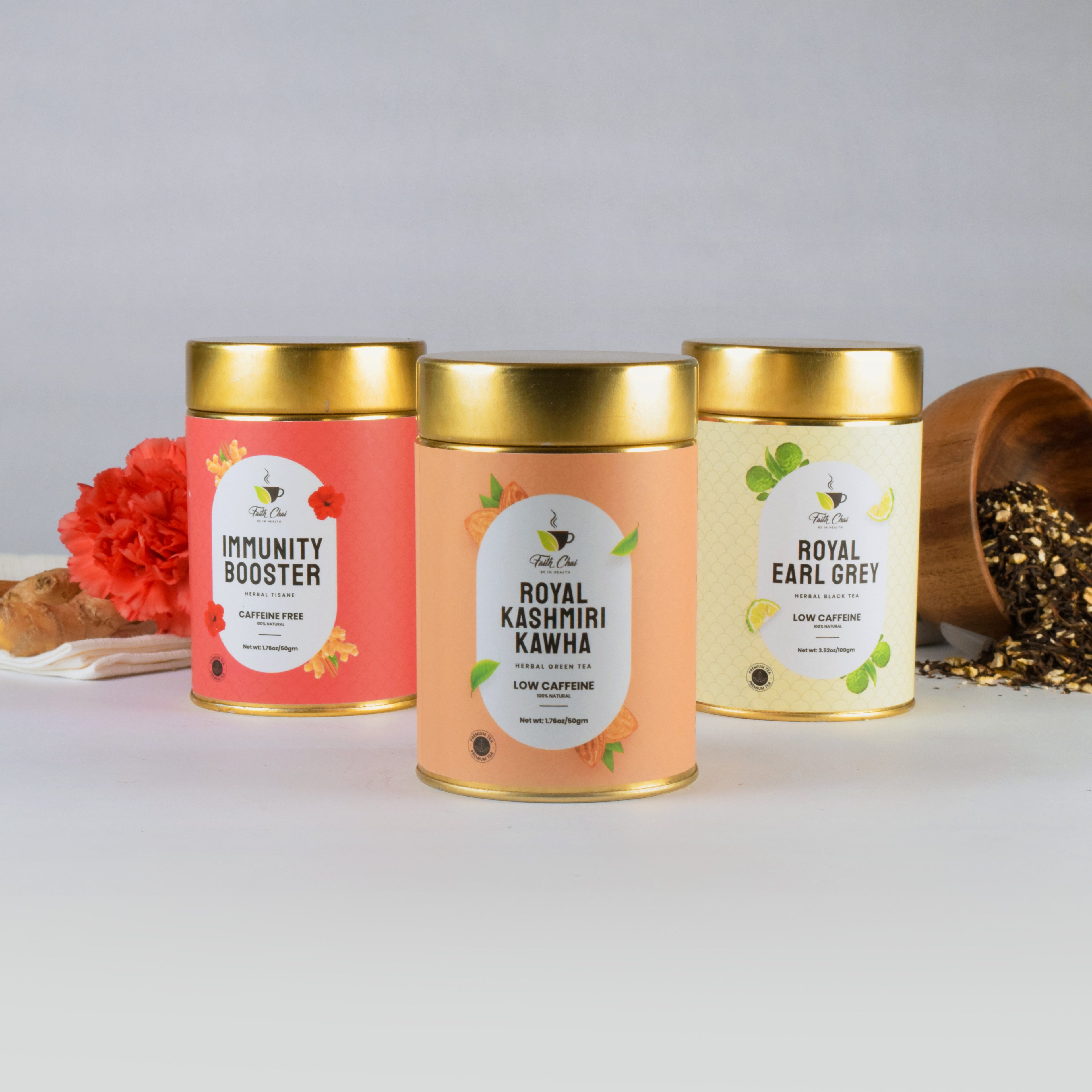 Royal Kashmiri Kawha + Royal Earl Grey + Immunity Booster