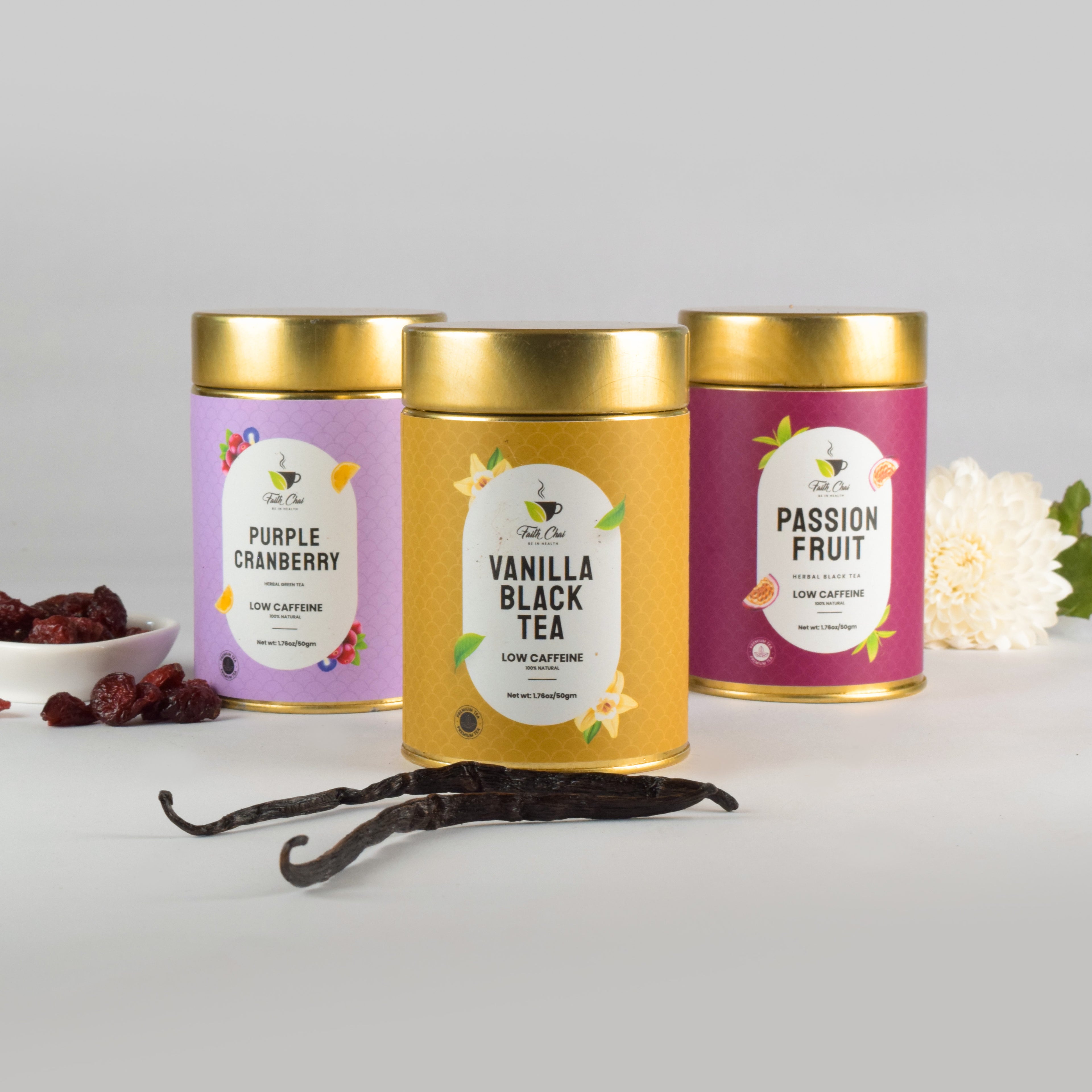 Vanila Black + Purple Cranberry + Passion Fruit